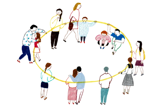 日本の宝である子供たちを守るのイメージイラスト
