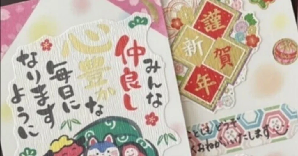 年賀状作成しました（あやめ須賀川）